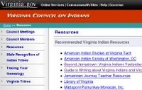 Virginia Council on Indians: Resources